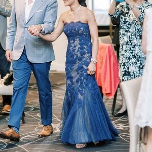 Pronovias Blue Cocktail Dress